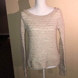 American Eagle Cream Wool Sweater
